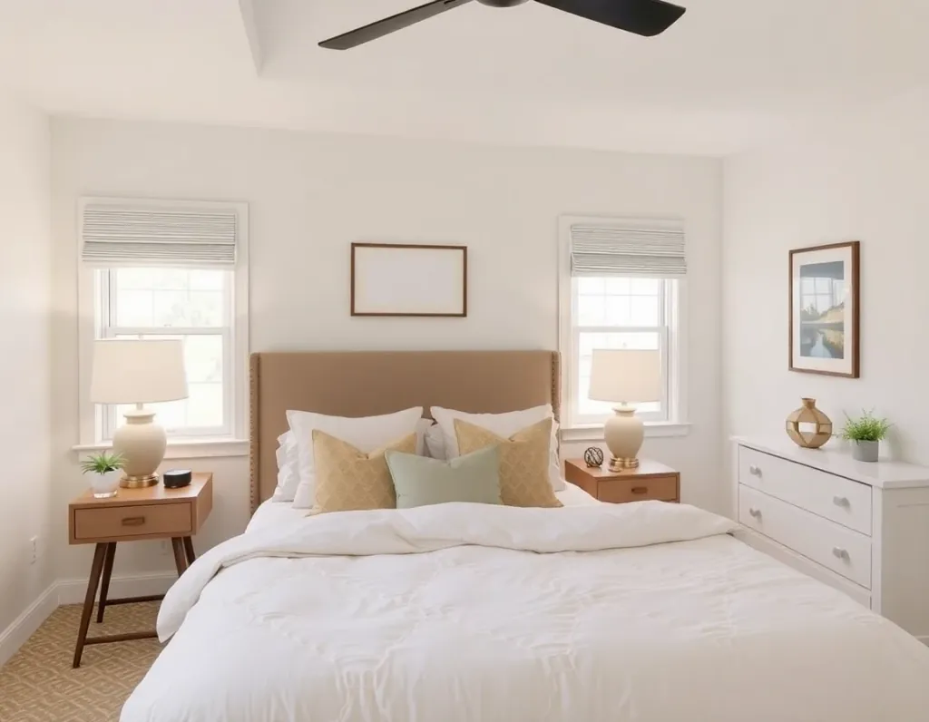 AI Guest Room Design inspiration with a warm and welcoming spare room